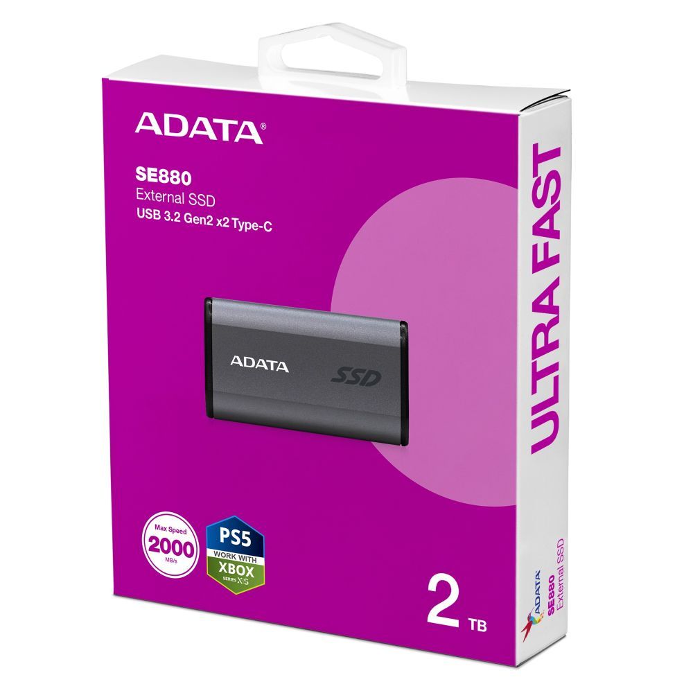 [AELI-SE880-2TCGY] Unidad Estado Solido externa tipo C y USB 3.2