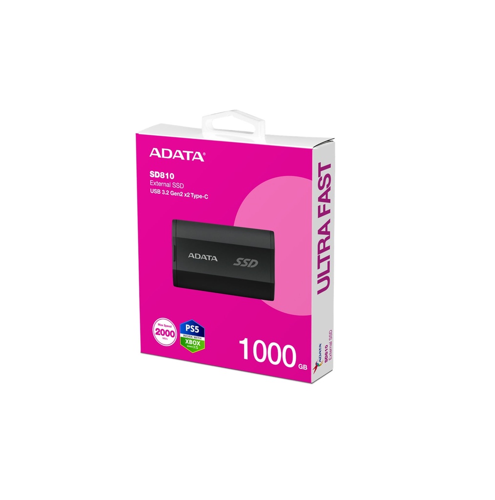 [SD810-1000G-CBK] Unidad Estado Solido externa IP68 tipo C y USB 3.2