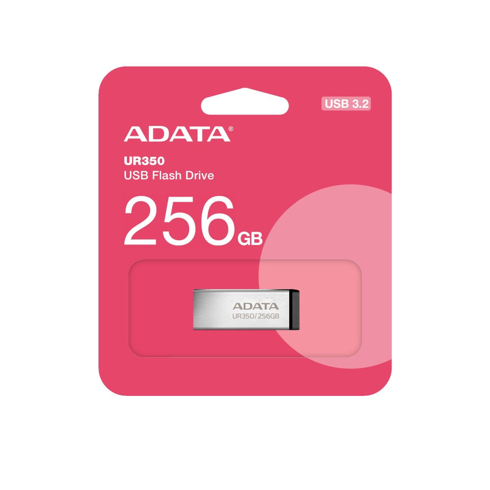 [UR350-256G-RSR/BK] Memoria USB 3.2 metalica