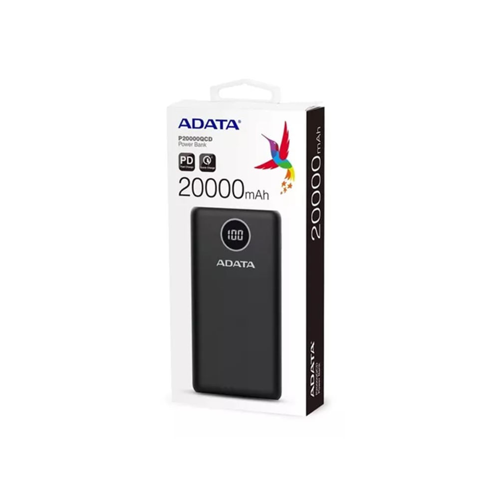 [AP20000QCD-DGT-CBK] [AP20000QCD-DGT-CBK] Powerbank puerto usb y tipo c