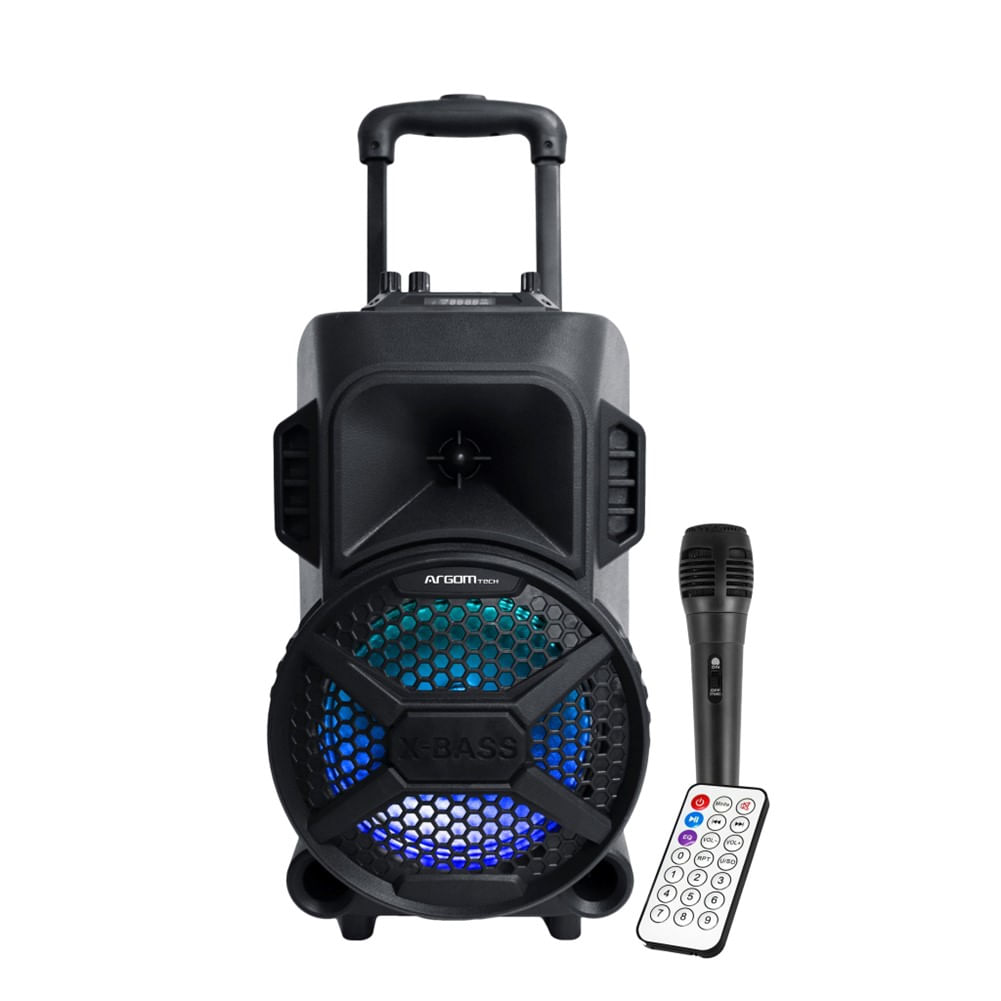 [ARG-SP-4078BK] Parlante Argom bluetooth Con Ruedas y luz Led