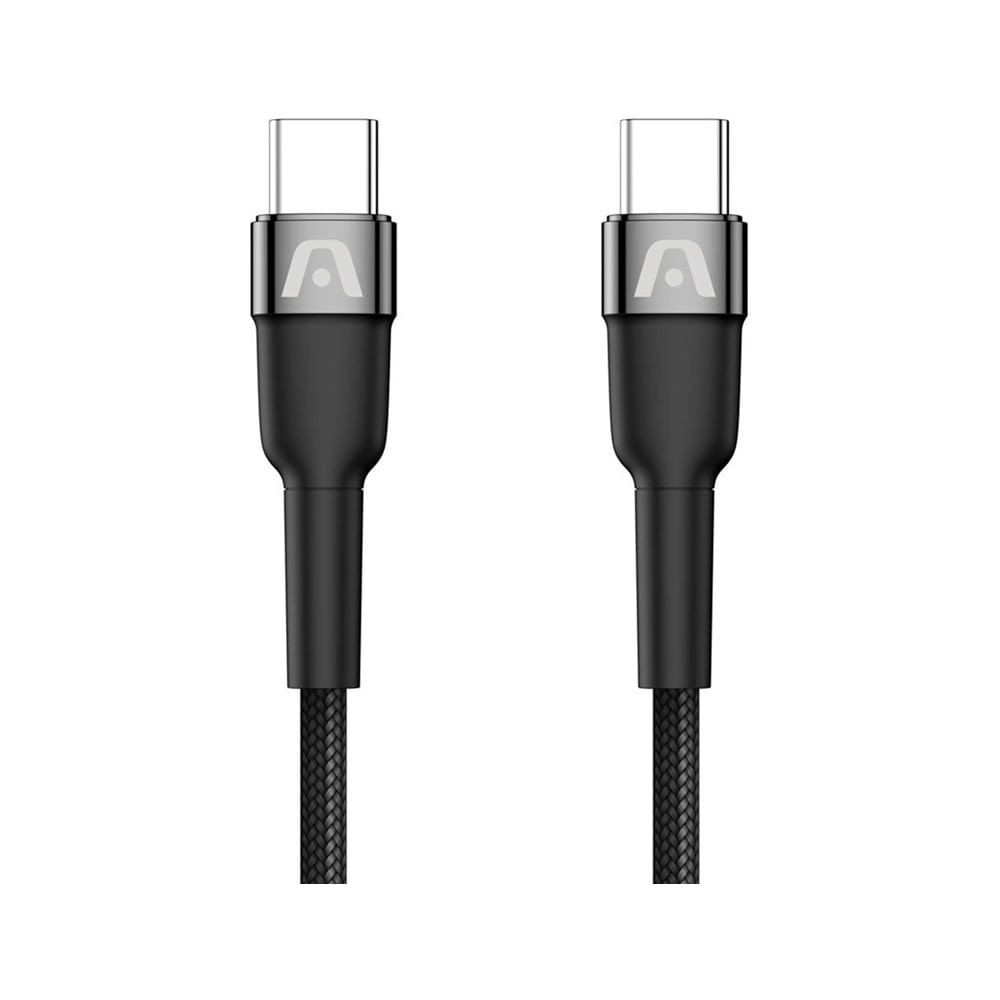 [ARG-CB-0048BK] [ARG-CB-0048BK] Cable Argom Tipo C a Tipo C 65W Nylon Trenzado 3m