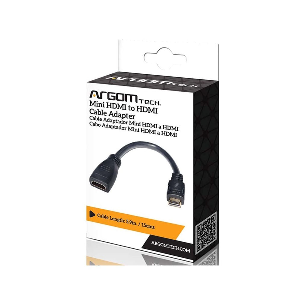 [ARG-CB-0052] Cable Adaptador Argom mini HDMI a HDMI de 15cm
