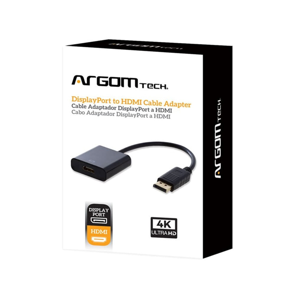 [ARG-CB-0059] [ARG-CB-0059] Cable Adaptador Argom Displayport a HDMI de 15cm