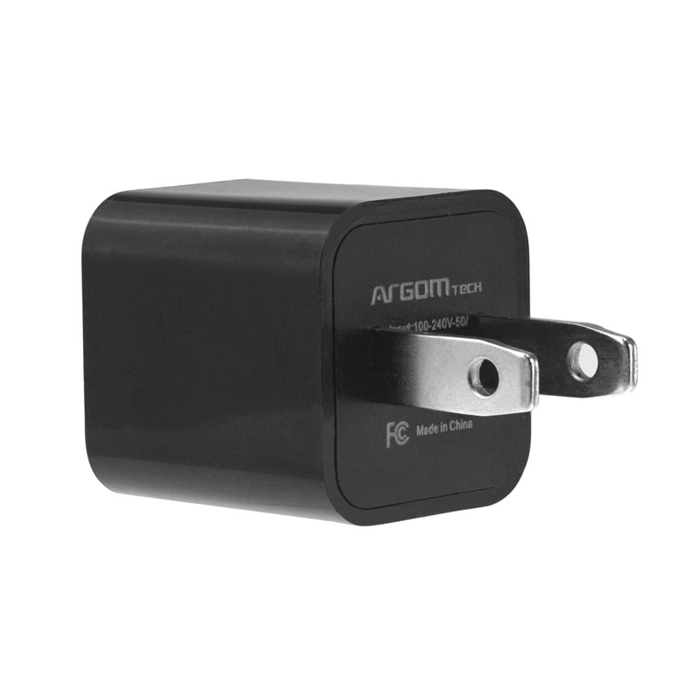 [ARG-AC-0104] Cargador de Pared Argom USB negro 5V