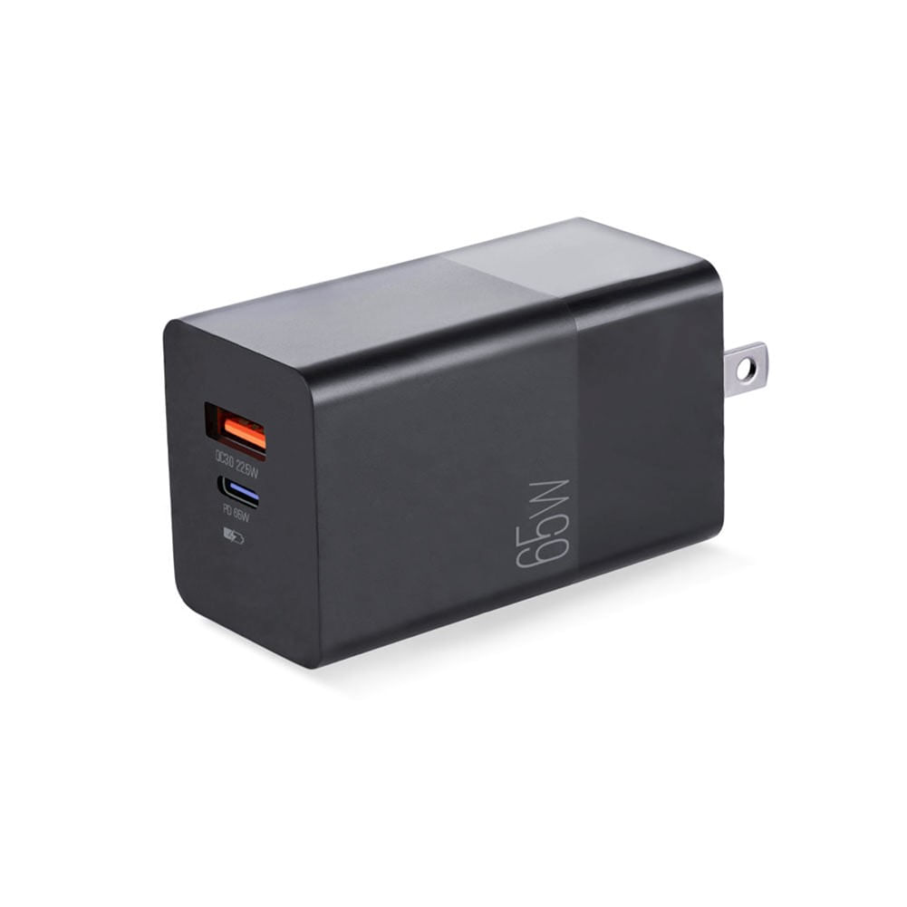 [ARG-AC-0124BK] [ARG-AC-0124BK] Cargador de pared Argom tipo C- USB 65W