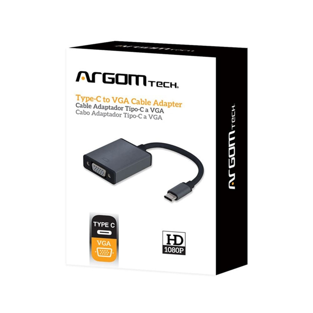 [ARG-CB-0043] [ARG-CB-0043] Cable Adaptador Argom tipo C a VGA de 15 cm