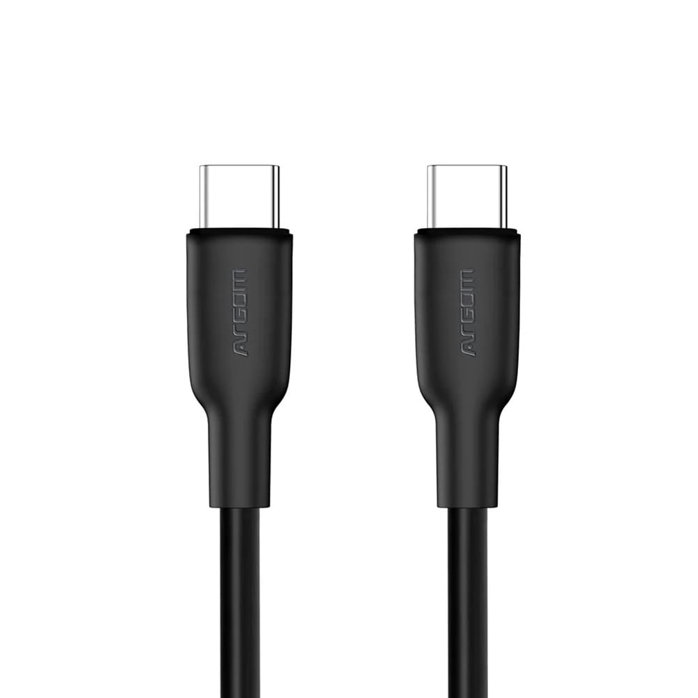 [ARG-CB-0070BK] [ARG-CB-0070BK] Cable de Silicona Argom Tipo C a Tipo C - 65W
