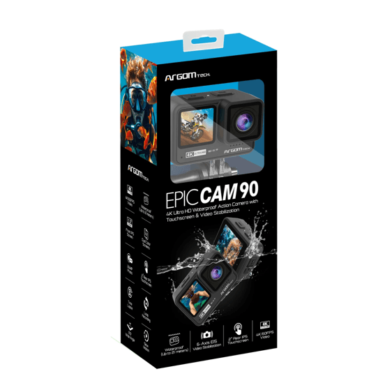 [ARG-AC-9190BK] [ARG-AC-9190BK] Cámara de Acciónn Argom Epic 90 Black Argom