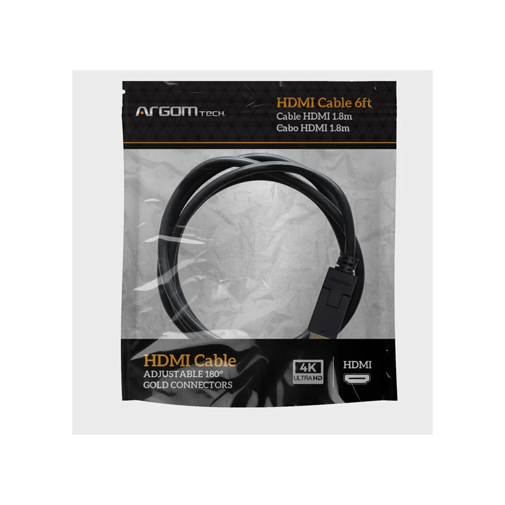 [ARG-CB-1910] [ARG-CB-1910] Cable Argom HDMI a HDMI giratorio