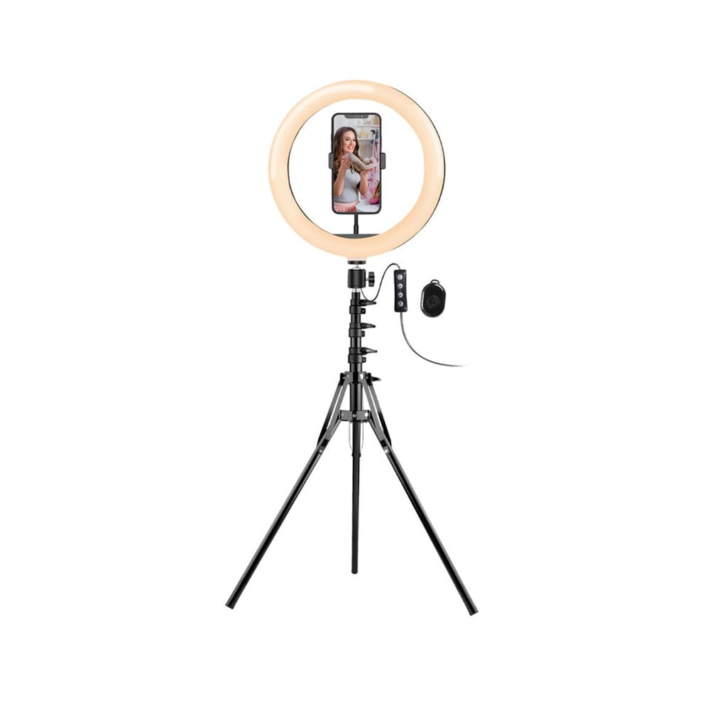 [ARG-LP-9320BK] [ARG-LP-9320BK] Aro de luz Led Argom de 10" con Tripode Completo