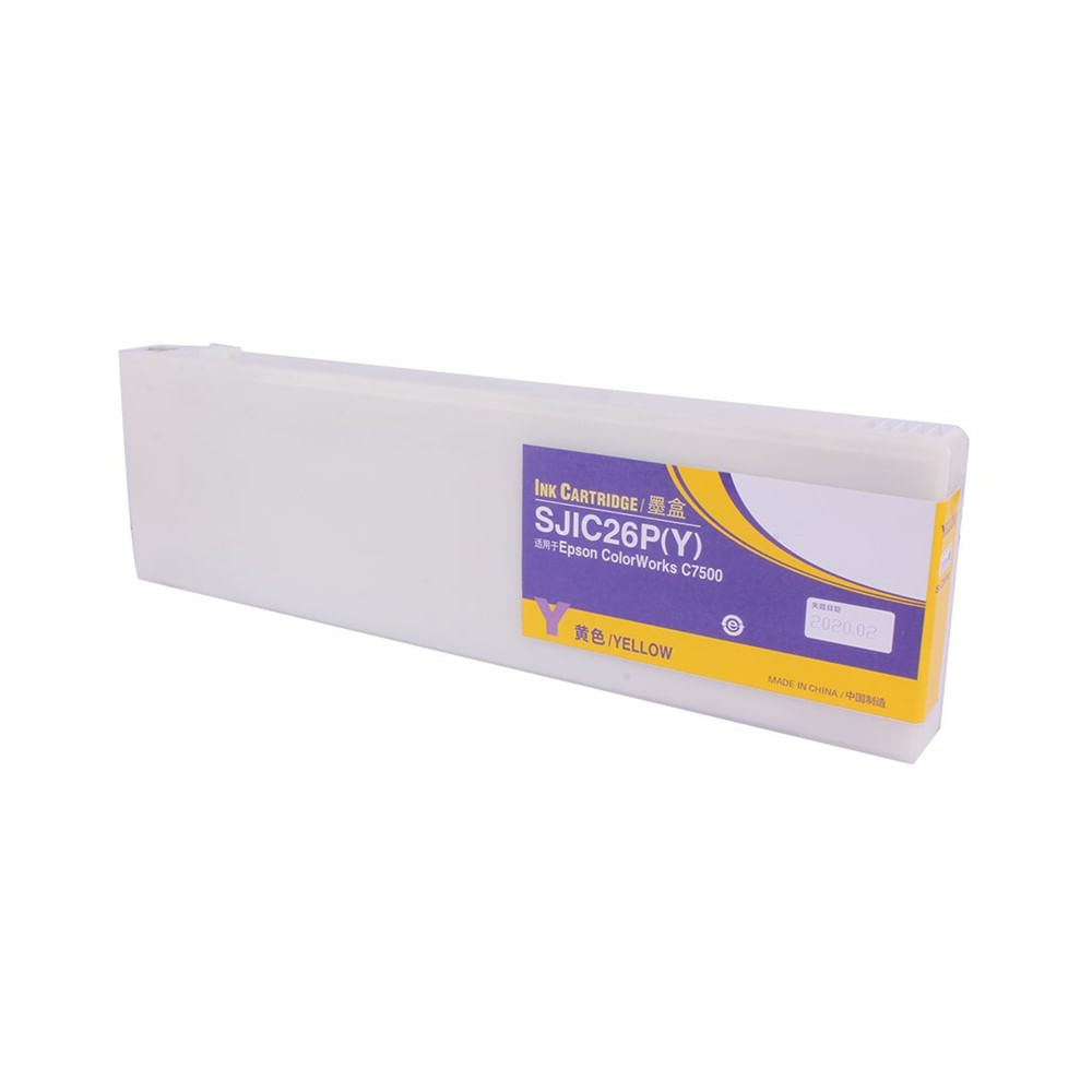 [C33S020617] Cartucho de tinta Epson amarilla SJIC26P TM-C7500