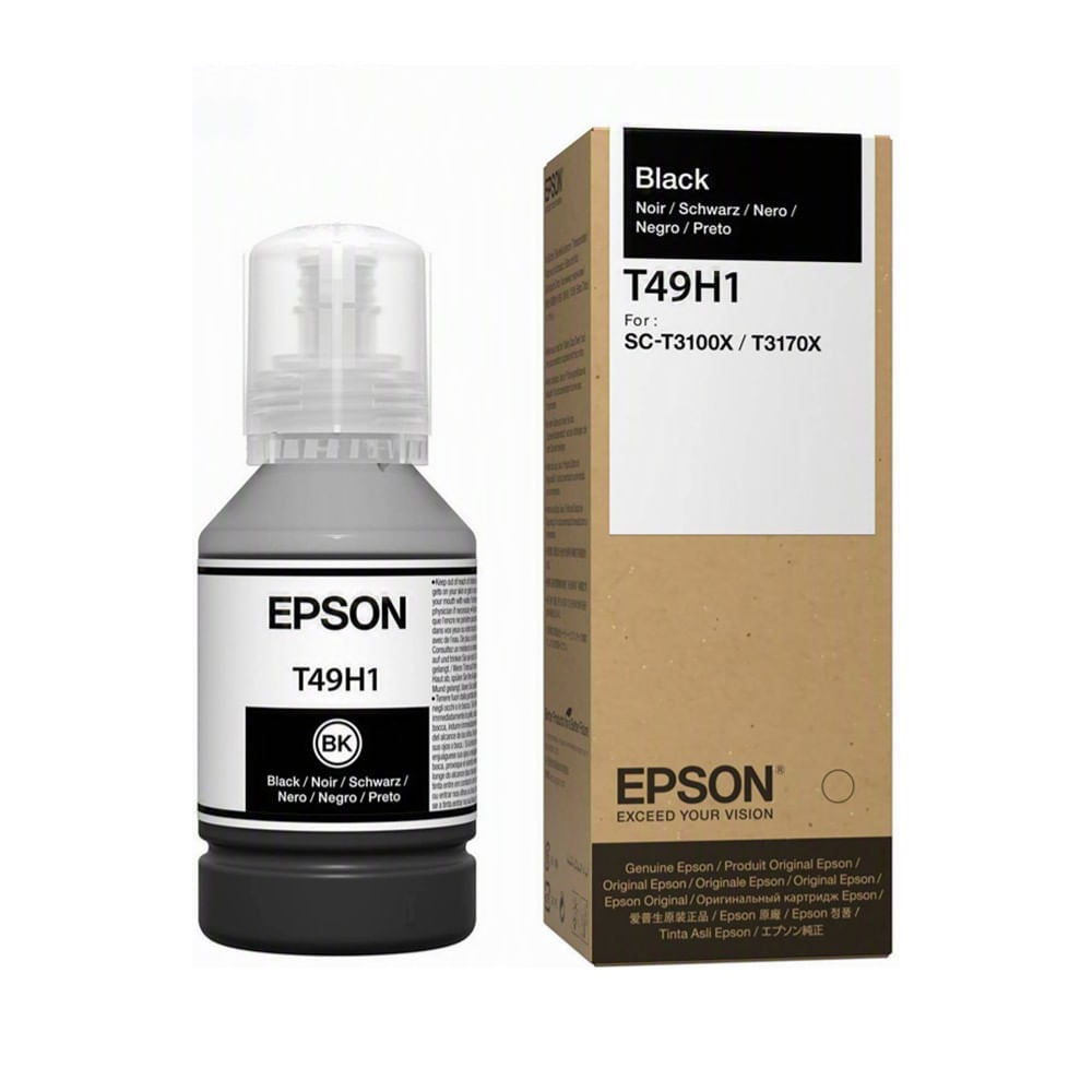 [T49H100] Botella EPSON T49H negro 140ML