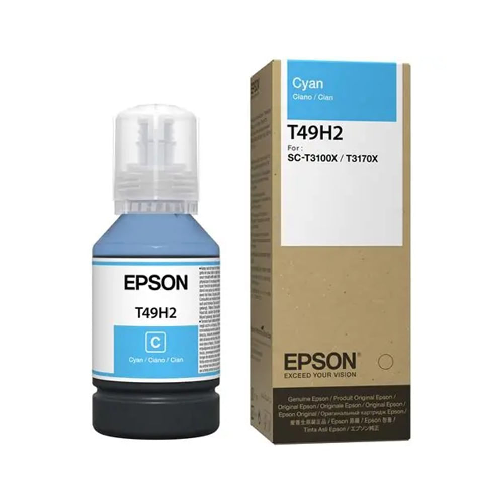 [T49H200] Botella EPSON T49H CYAN 140ML