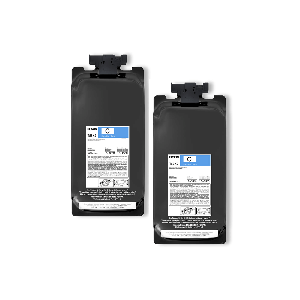 [T53K220] Bolsa de Tinta Epson UltraChrome DS Cyan Ink Bag X2 - 1.6lt