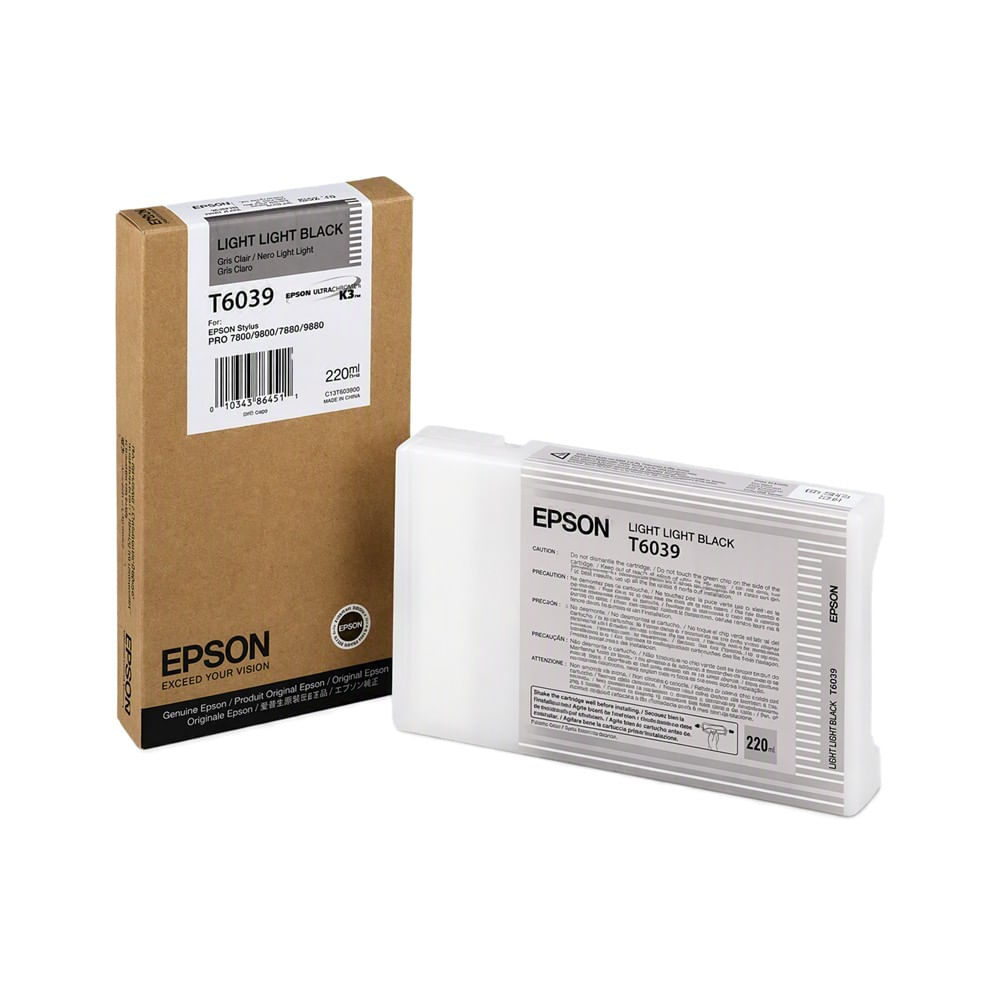 [T603900] Cartucho de tinta EPSON Negro Claro Claro 220ML